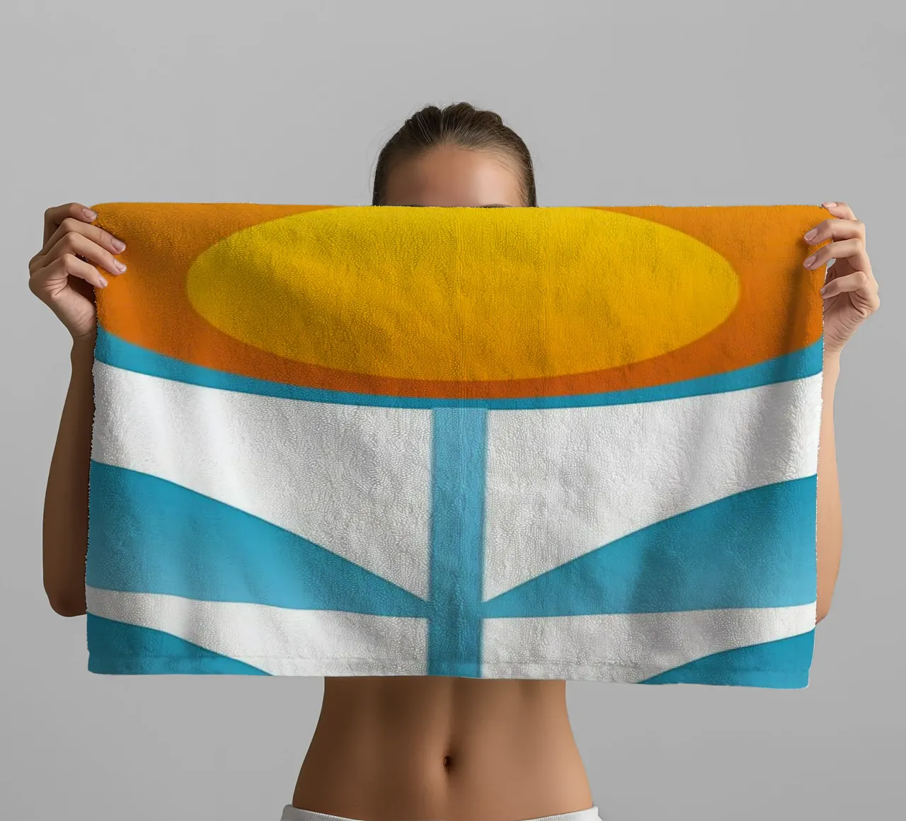 Retro bloem badhanddoek van diedrich