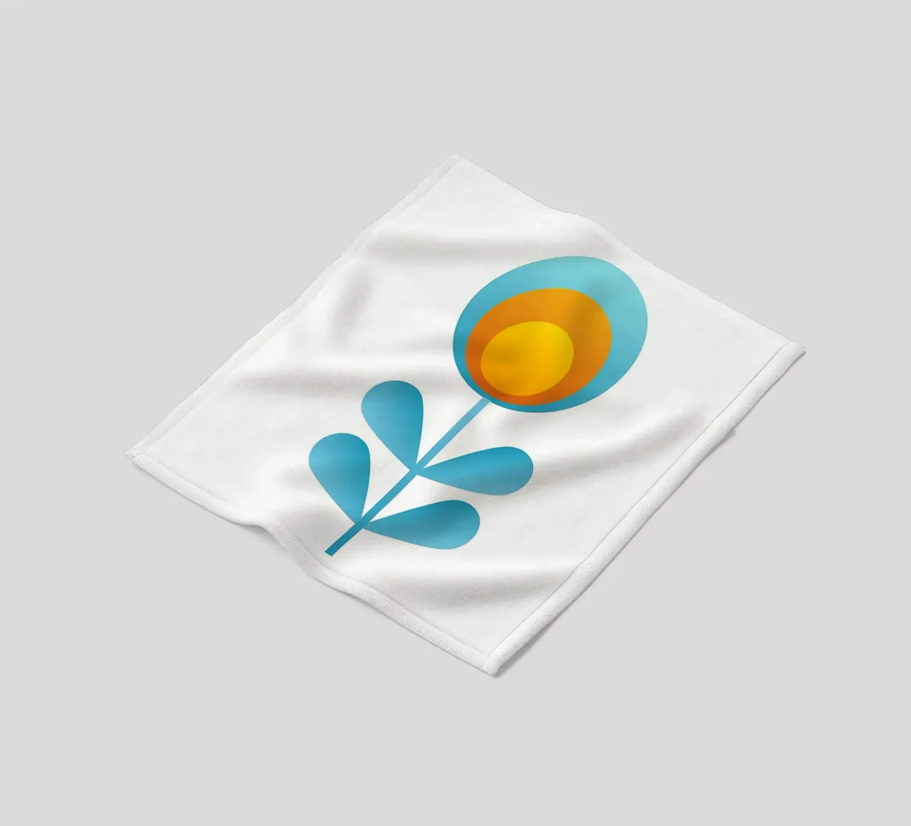 Fiore retrò coperta in pile da diedrich