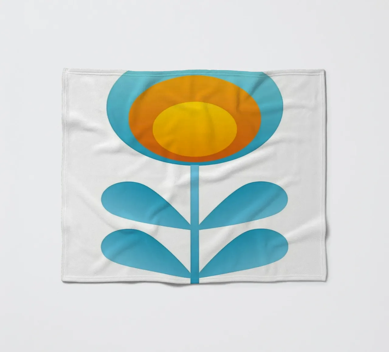 Fiore retrò coperta in pile da diedrich