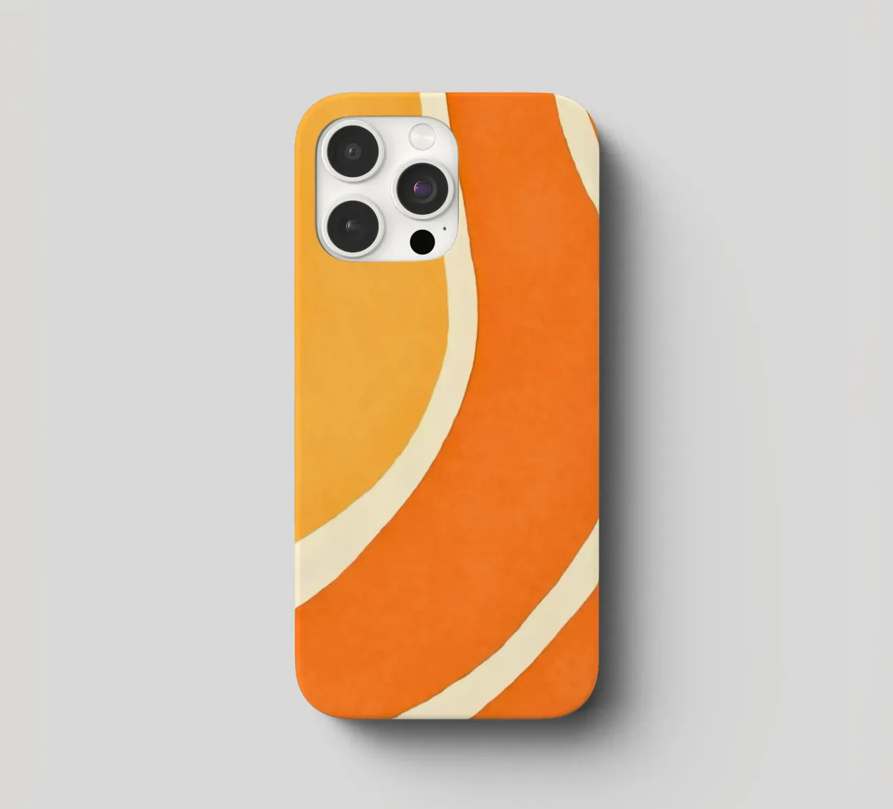 Retro Boho Color Block Shapes And Forms Orange Tangerine coque iphone de Andrea Haase Modern Home