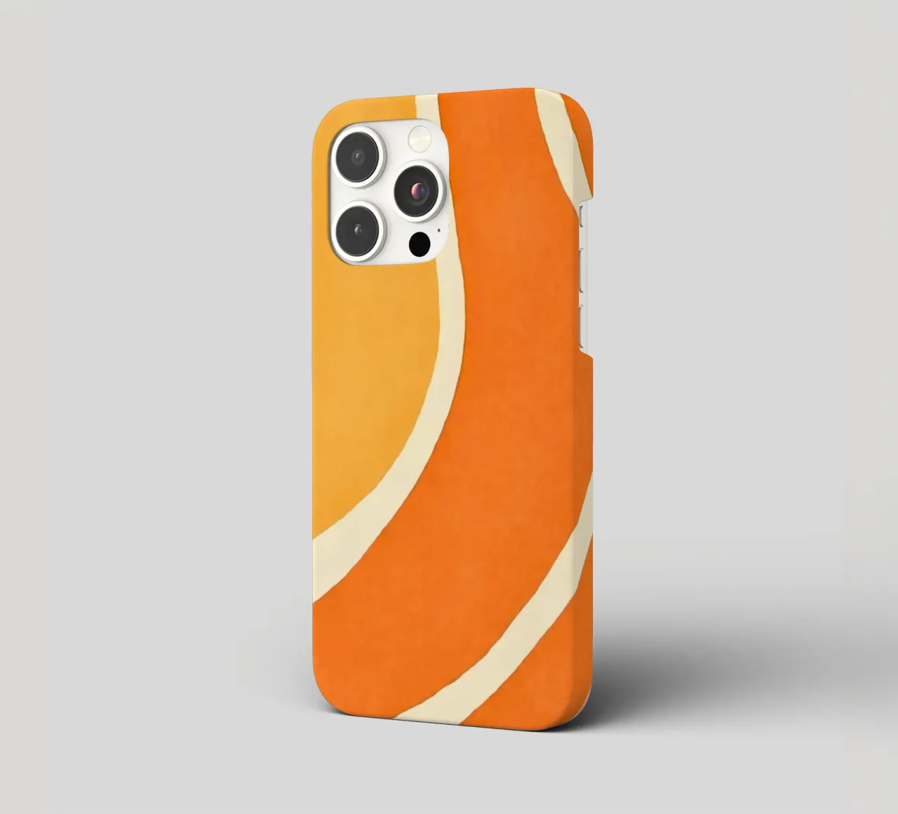 Retro Boho Color Block Shapes And Forms Orange Tangerine coque iphone de Andrea Haase Modern Home