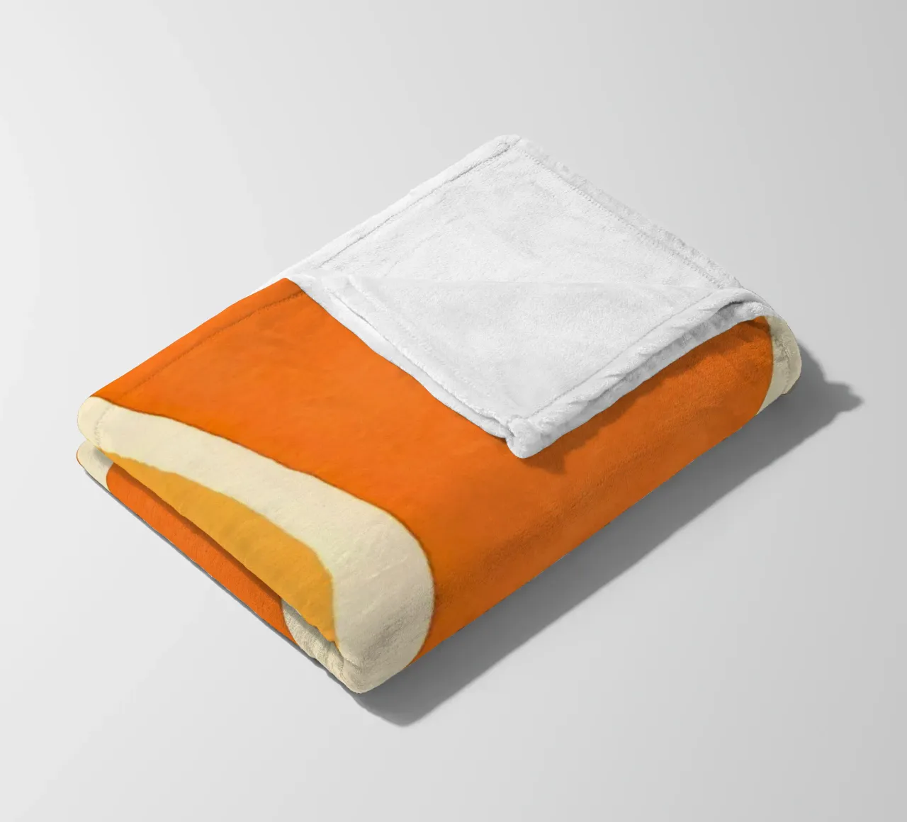 Forme e forme a blocchi di colore retrò Boho Arancione Mandarino coperta in pile da Andrea Haase Modern Home