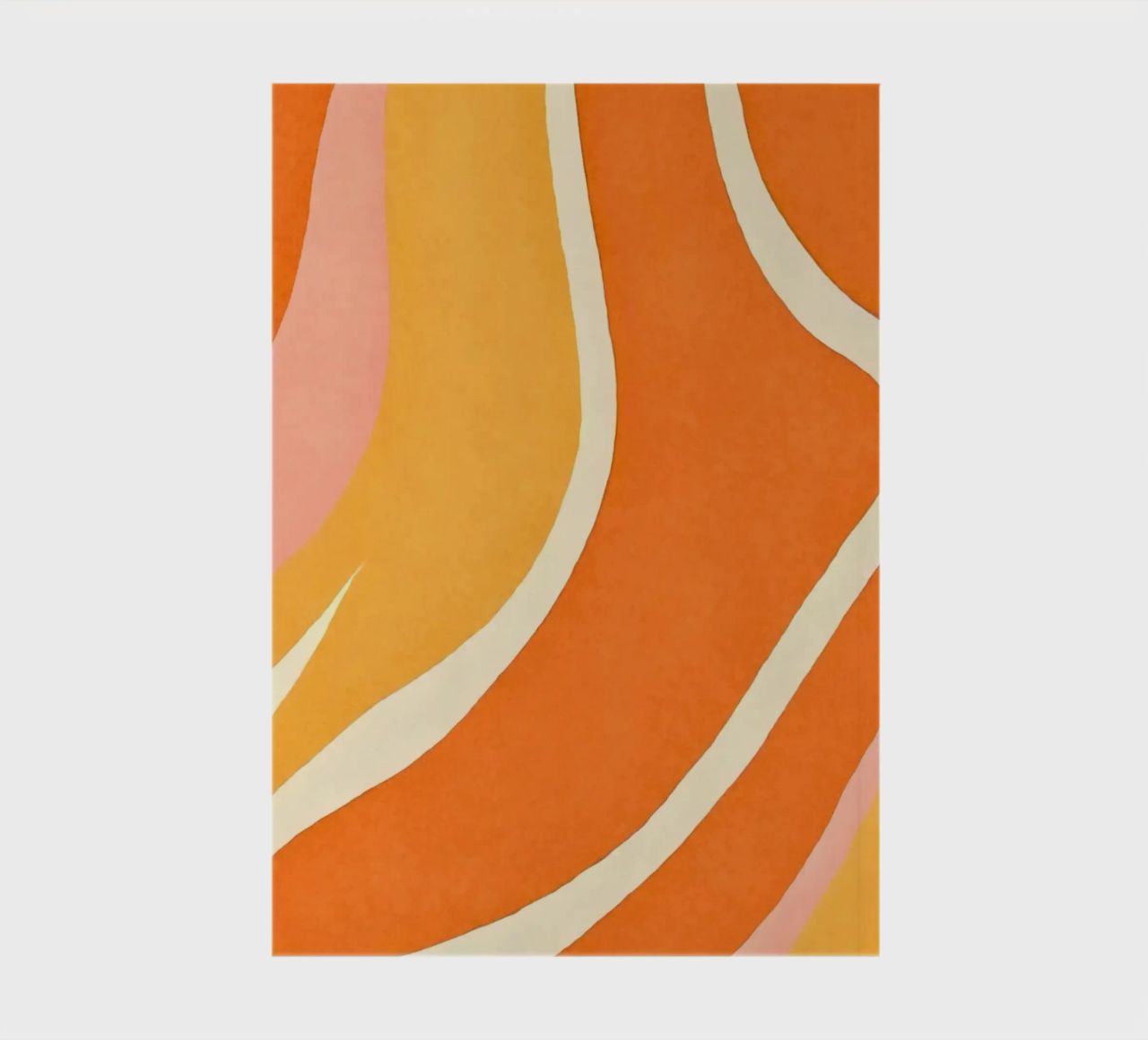 Forme e forme a blocchi di colore retrò Boho Arancione Mandarino diario da Andrea Haase Modern Home