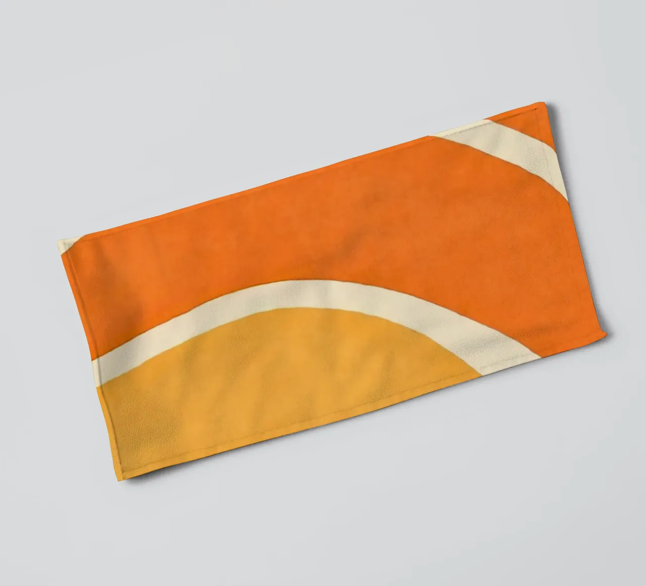 Retro Boho Color Block Shapes And Forms Orange Tangerine serviette de bain de Andrea Haase Modern Home