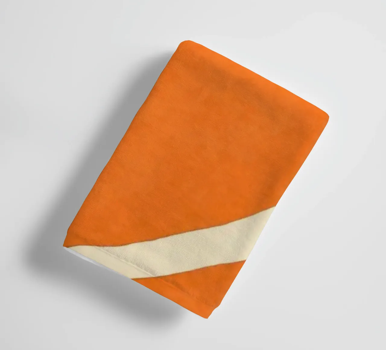 Retro Boho Color Block Shapes And Forms Orange Tangerine serviette de bain de Andrea Haase Modern Home