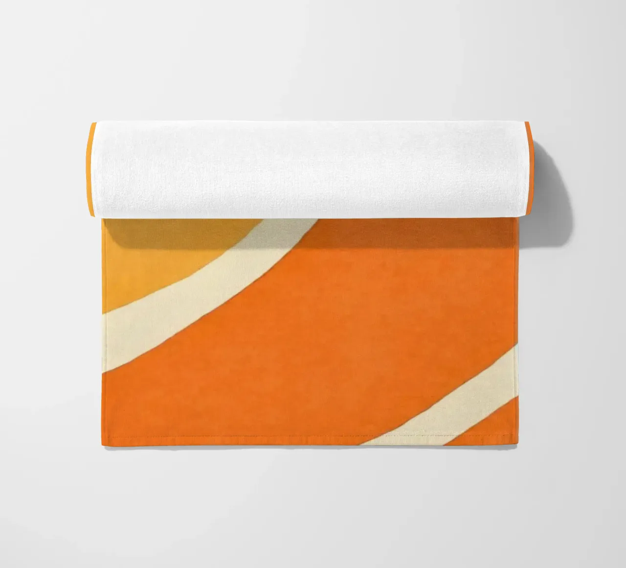 Forme e forme a blocchi di colore retrò Boho Arancione Mandarino telo mare da Andrea Haase Modern Home
