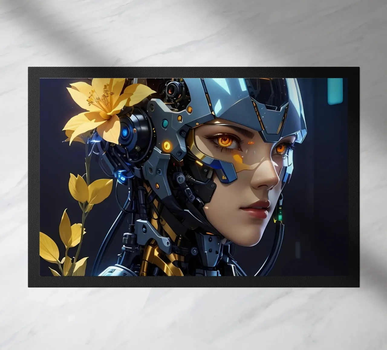 Donna Cyborg Fiori zerbino da LM2KONE