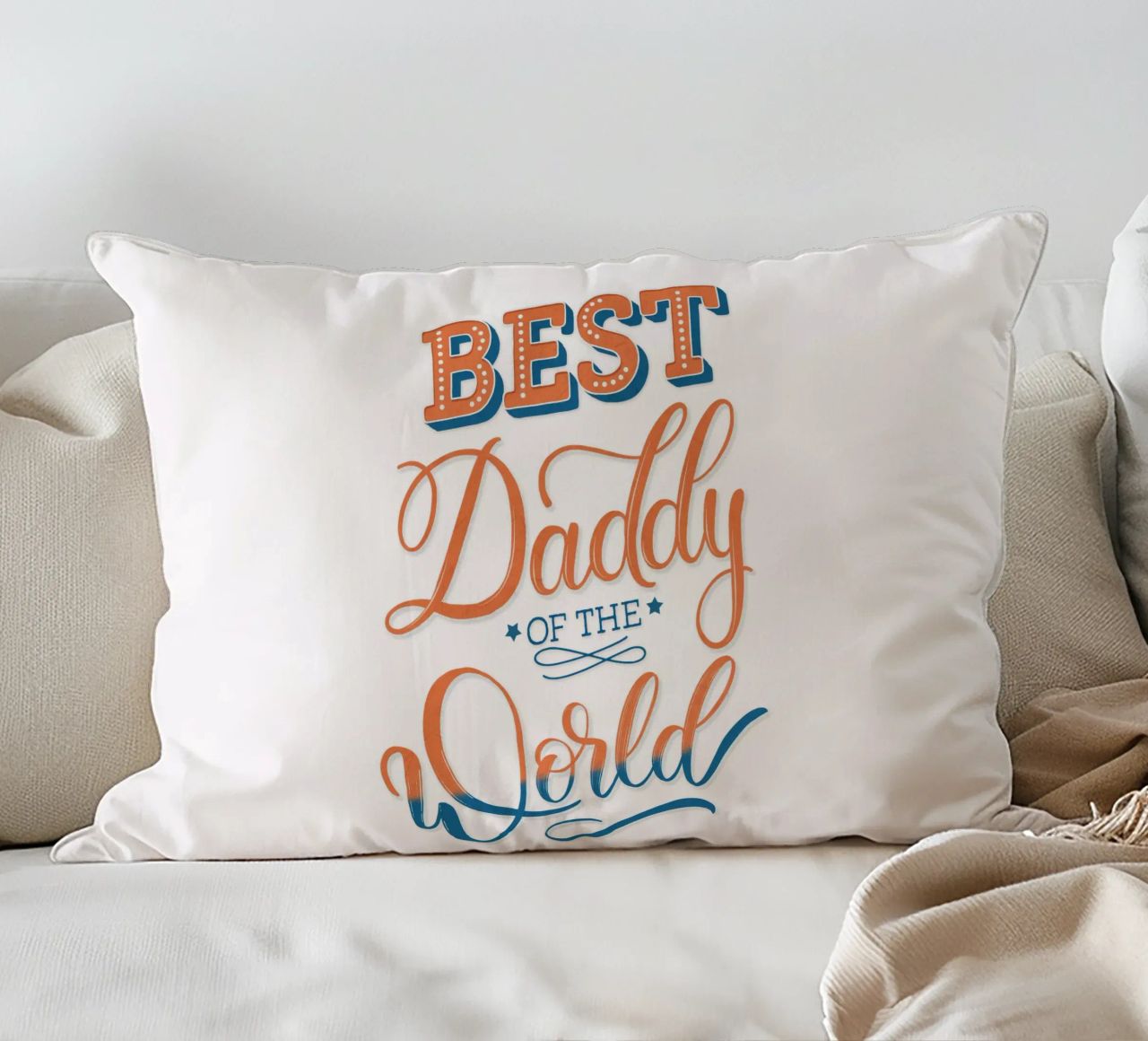 Meilleur papa du monde. Meilleur papa du monde coussin de CalliLetters