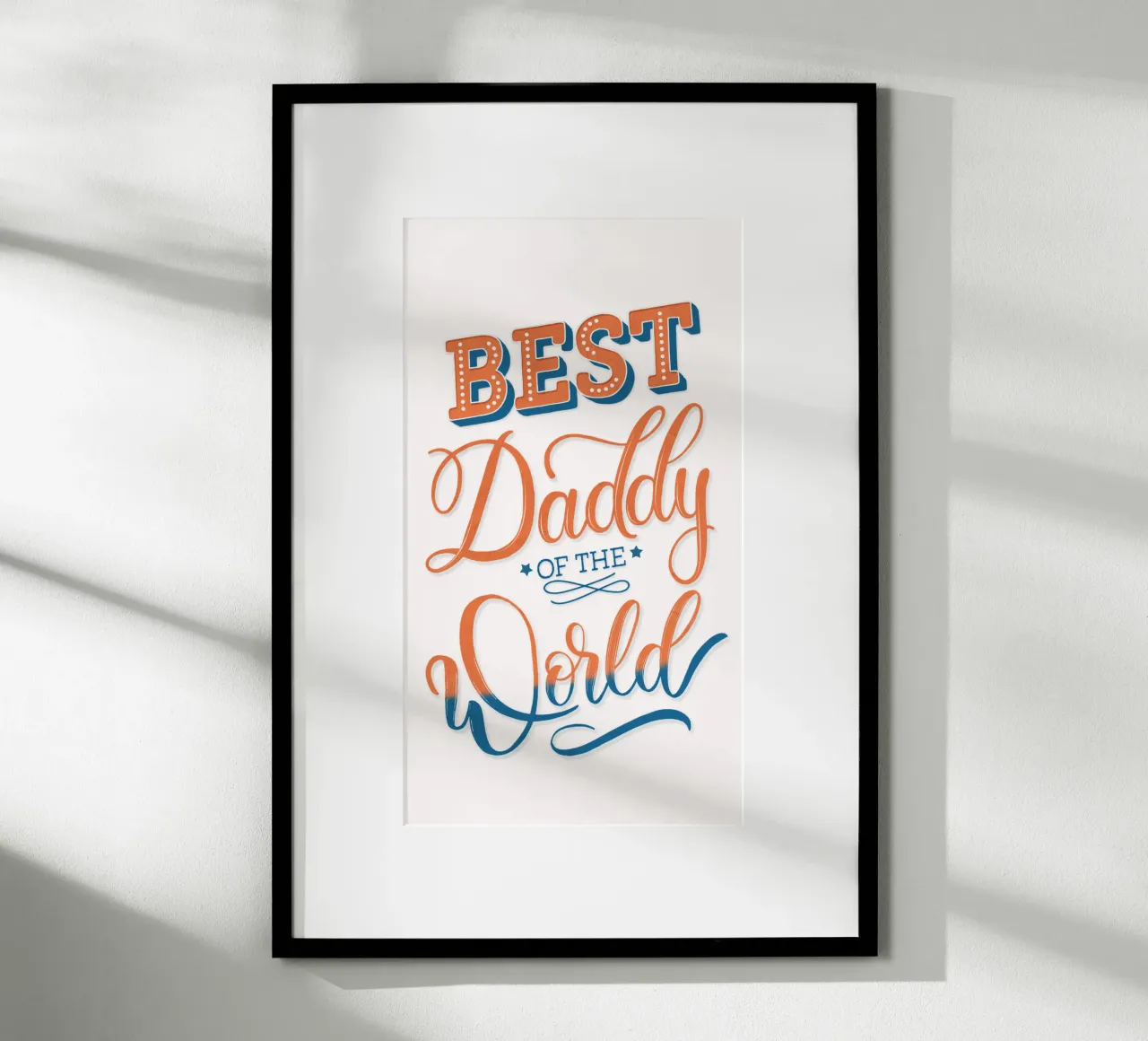 Bester Daddy der Welt. Bester Papi der Welt Poster von CalliLetters