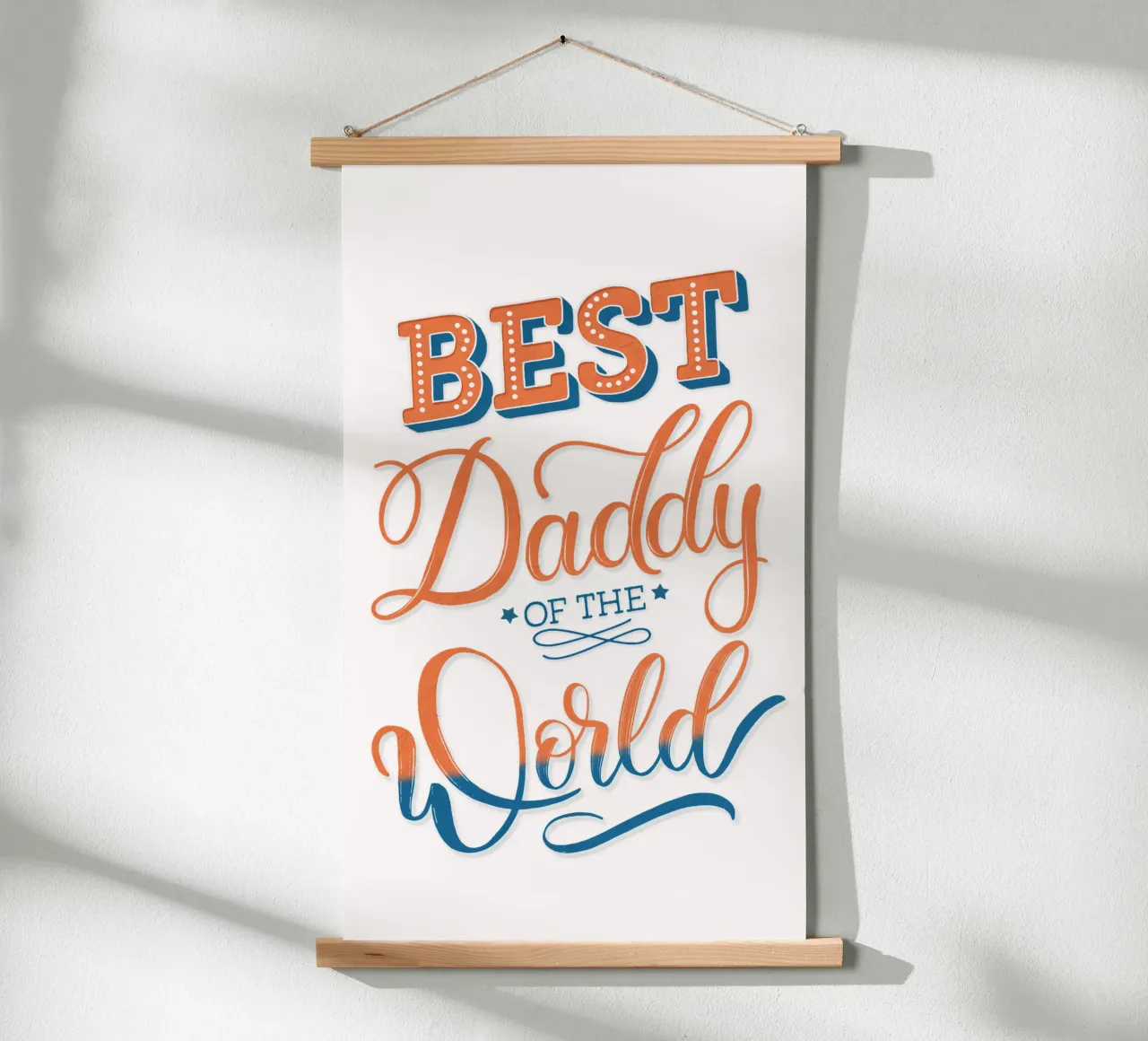 Bester Daddy der Welt. Bester Papi der Welt Poster von CalliLetters