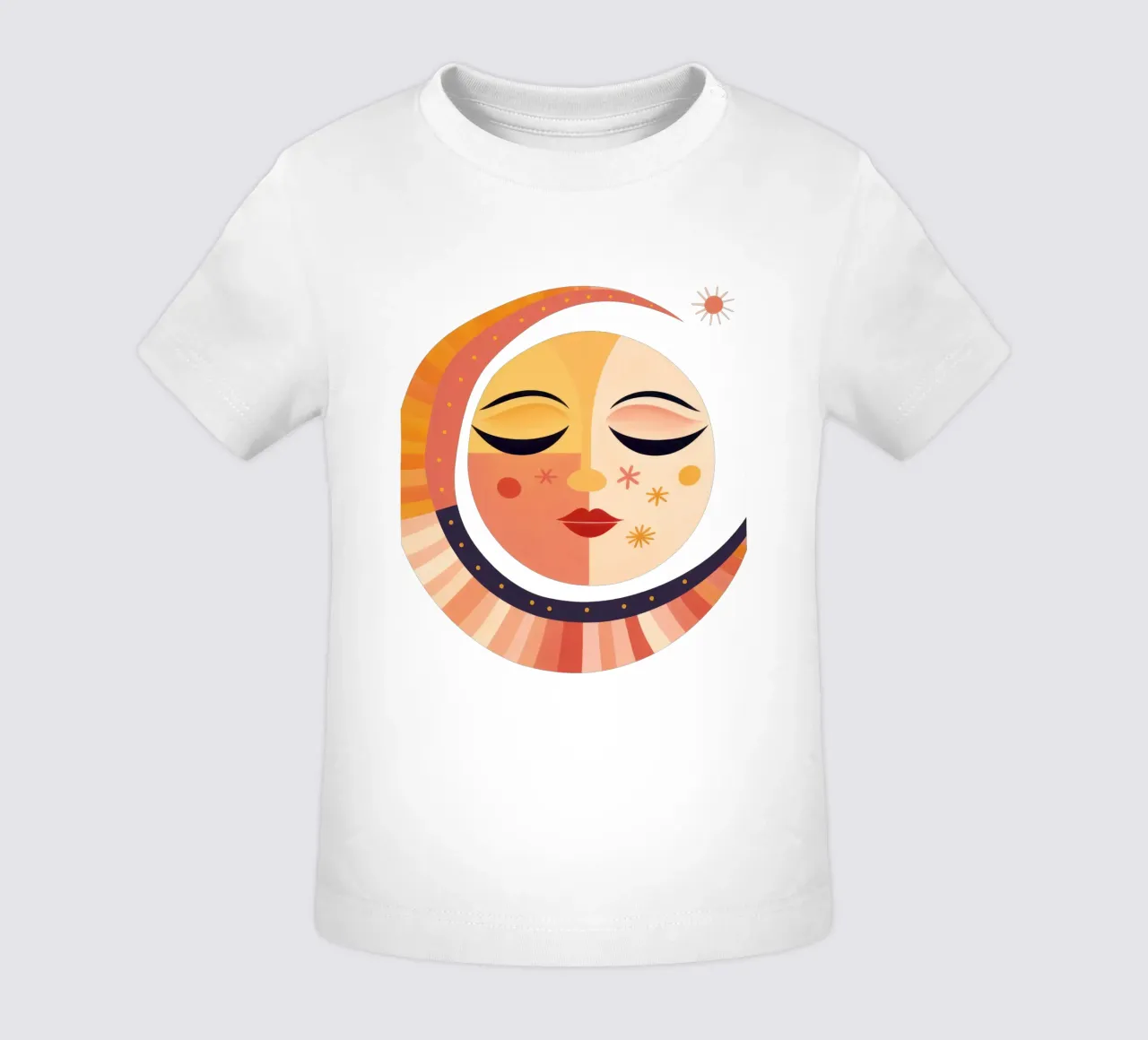Visage fantaisiste du soleil et de la lune t-shirt pour bébé de Andrea Haase Modern Home