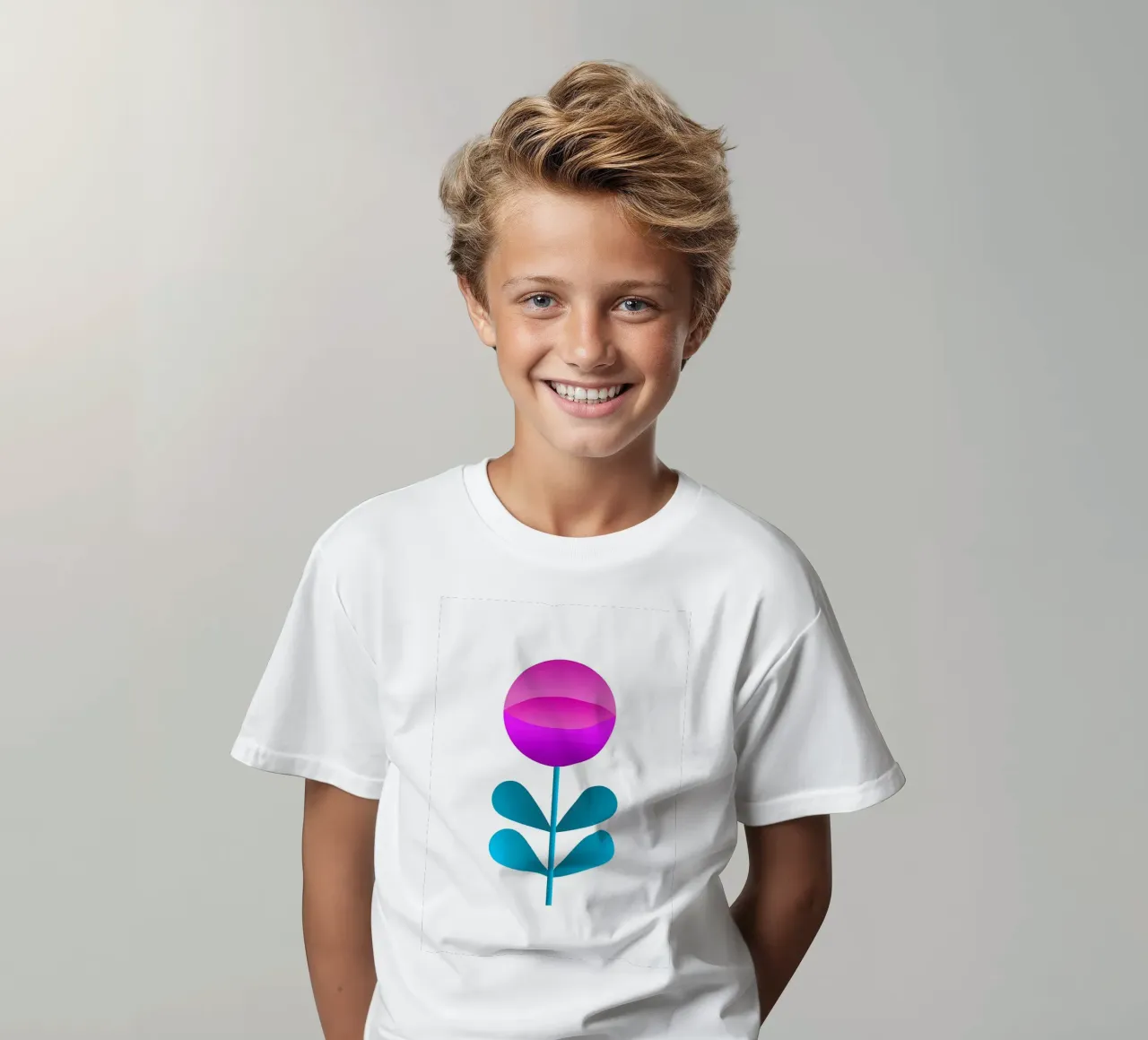 Retro flower kids t-shirt by diedrich