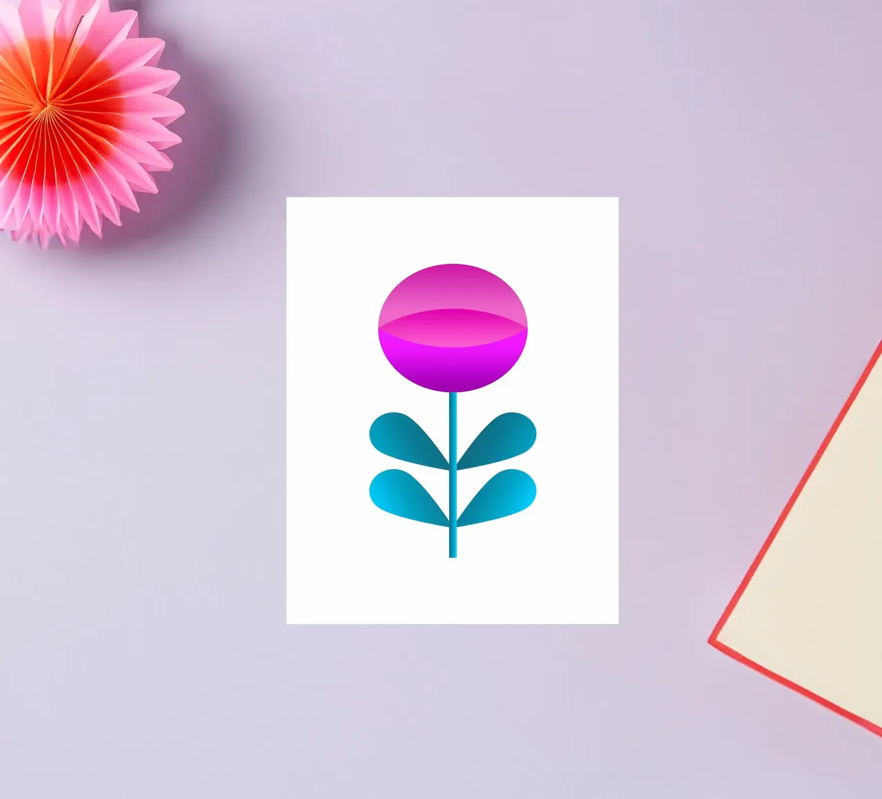 Retro-Blume Sticker von diedrich