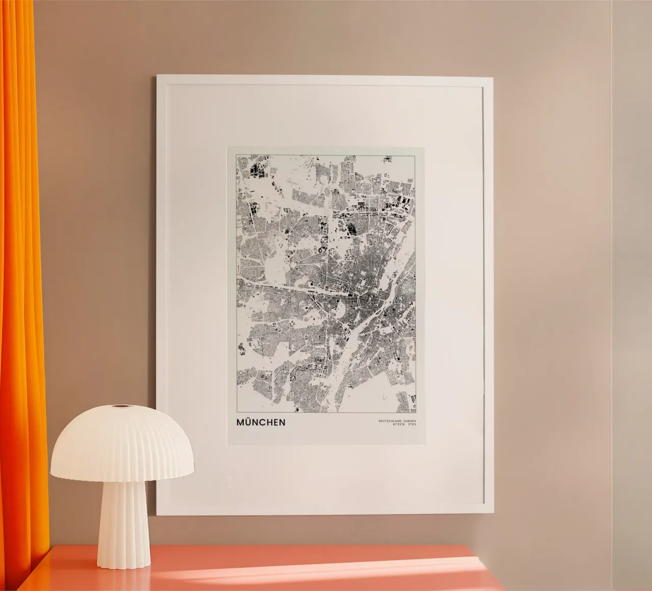 München poster da The Cartography Collection