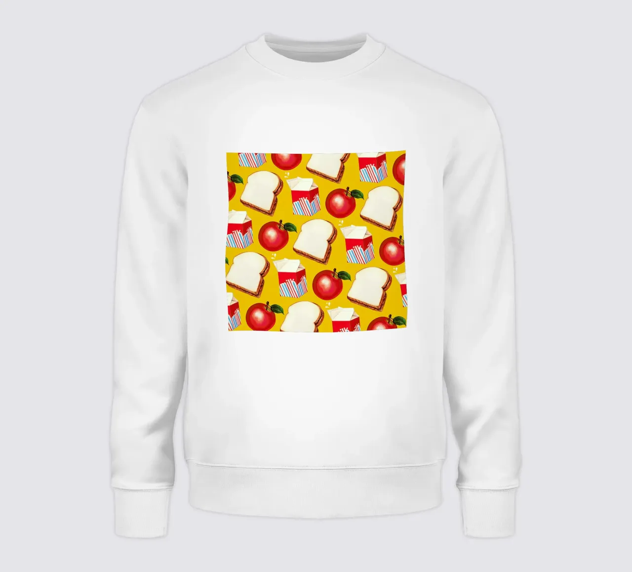 Lunch Patterns Lunch Yellow felpa da Kelly Gilleran