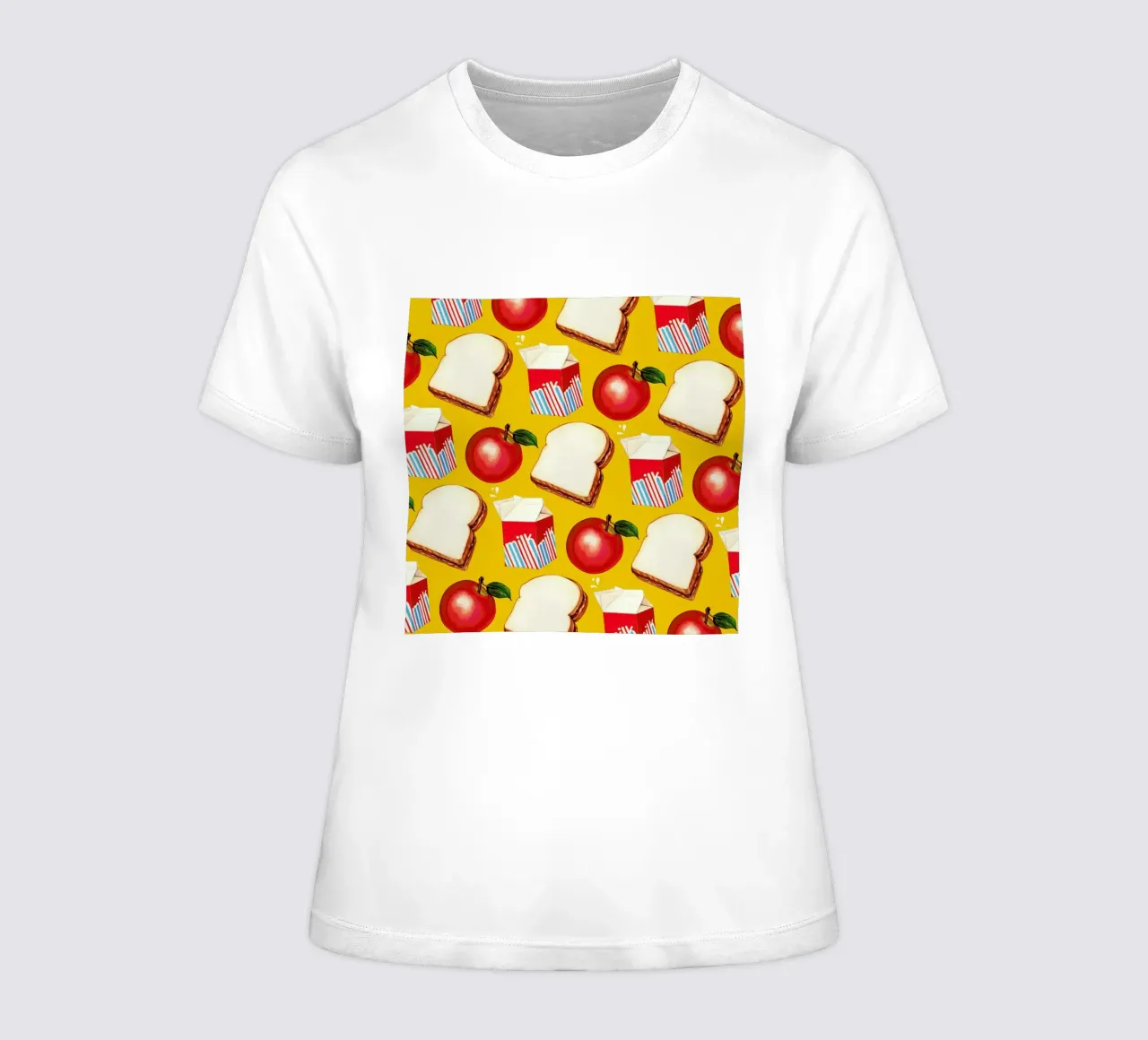 Lunch Patterns Lunch Yellow Frauen T-Shirt von Kelly Gilleran