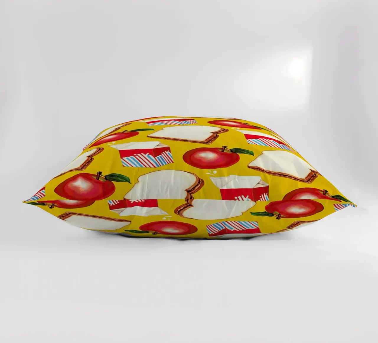 Lunch Patterns Lunch Yellow cuscino da Kelly Gilleran