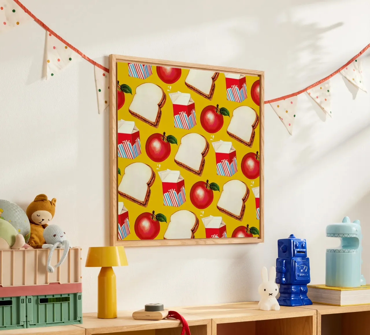 Lunch Patterns Lunch Yellow plexiglass da Kelly Gilleran