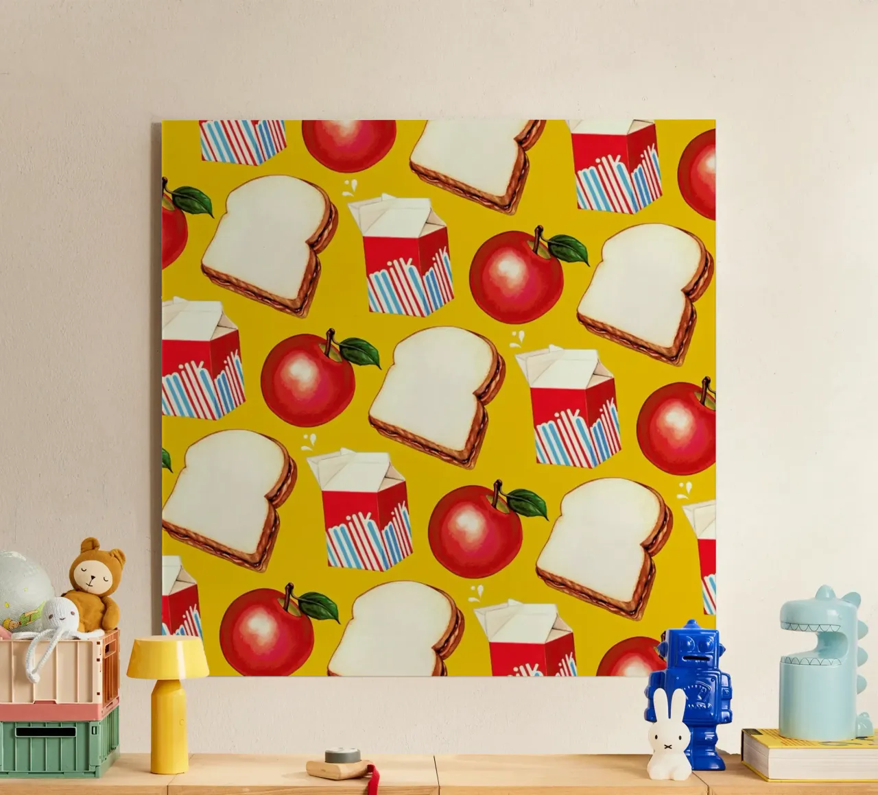 Lunch Patterns Lunch Yellow plexiglass da Kelly Gilleran