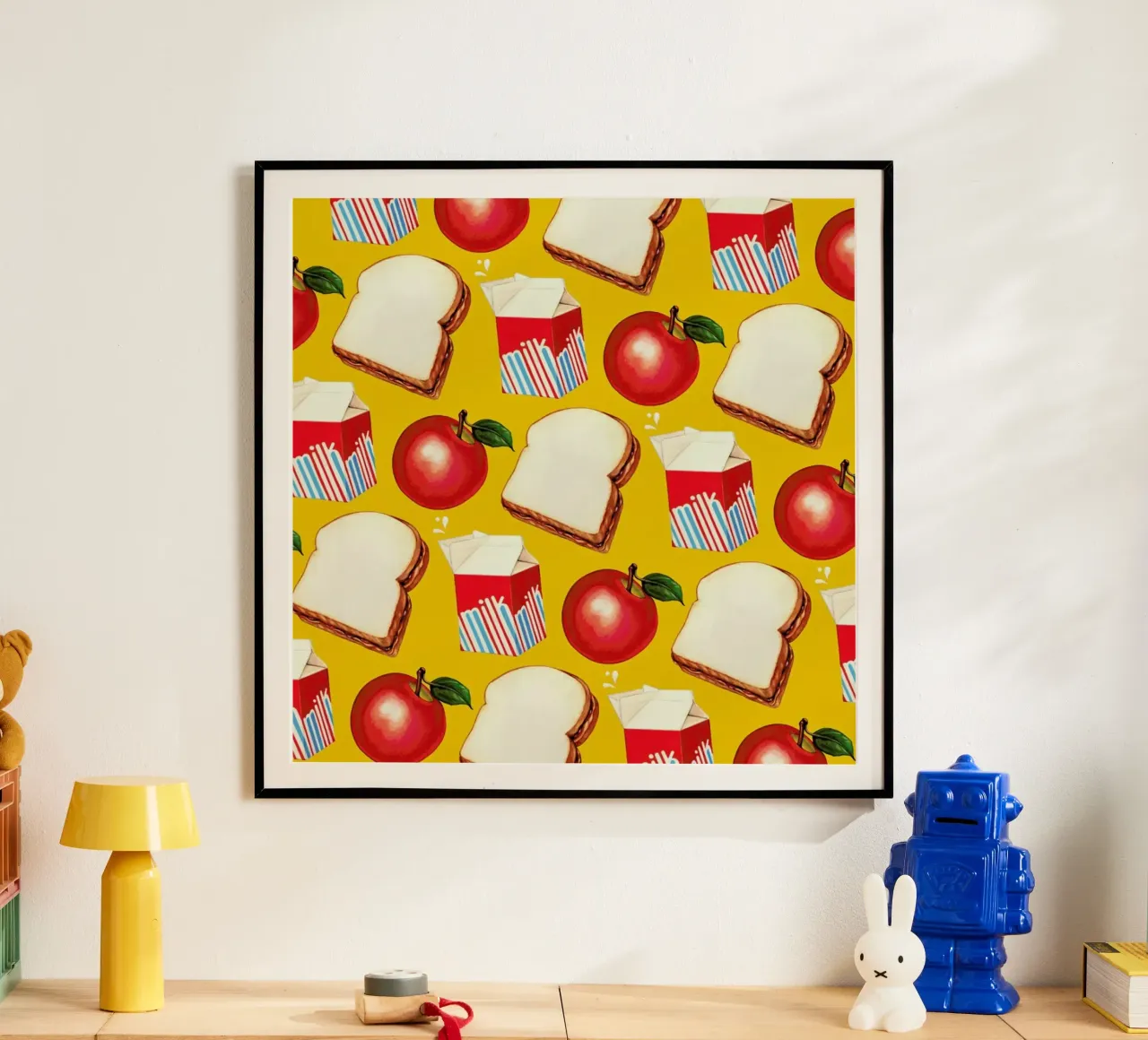 Lunch Patterns Lunch Yellow poster da Kelly Gilleran