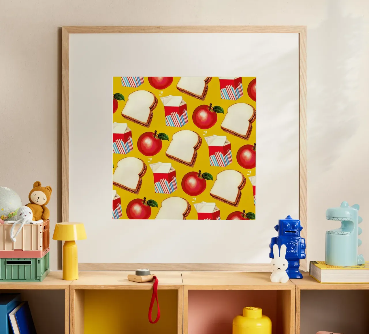Lunch Patterns Lunch Yellow poster da Kelly Gilleran