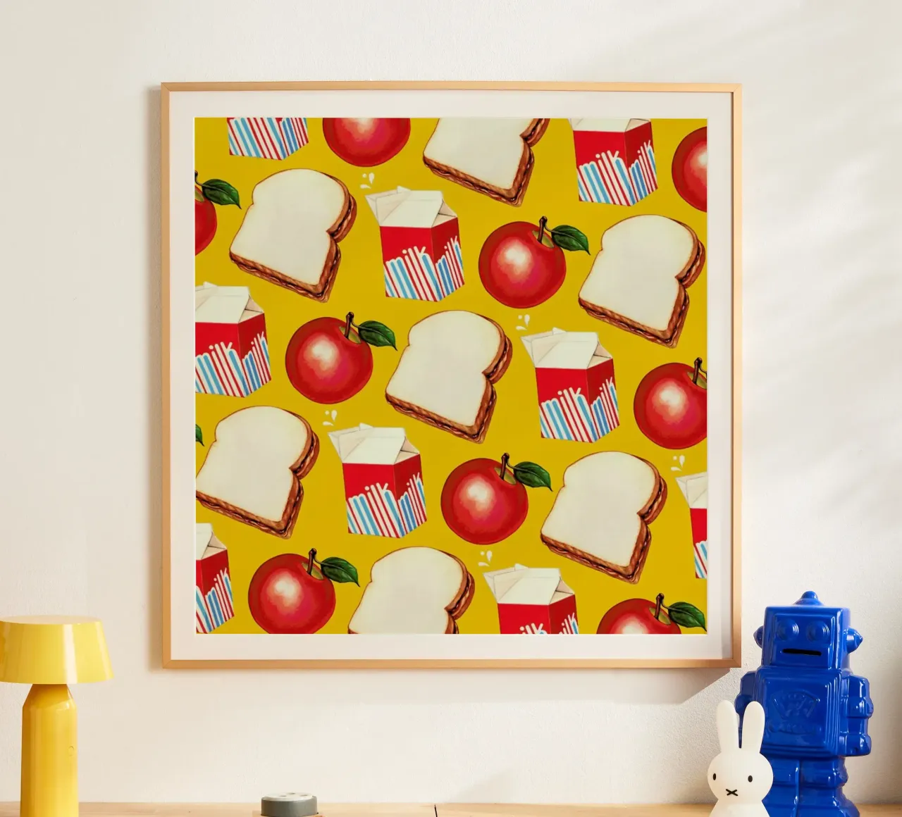 Lunch Patterns Lunch Yellow poster da Kelly Gilleran