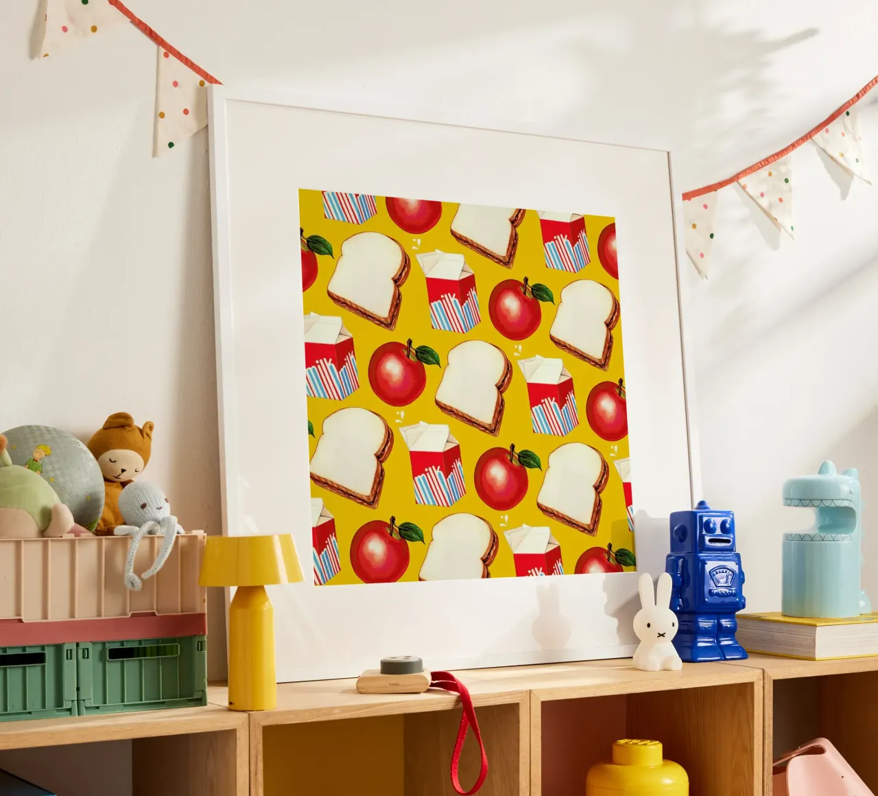 Lunch Patterns Lunch Yellow poster da Kelly Gilleran