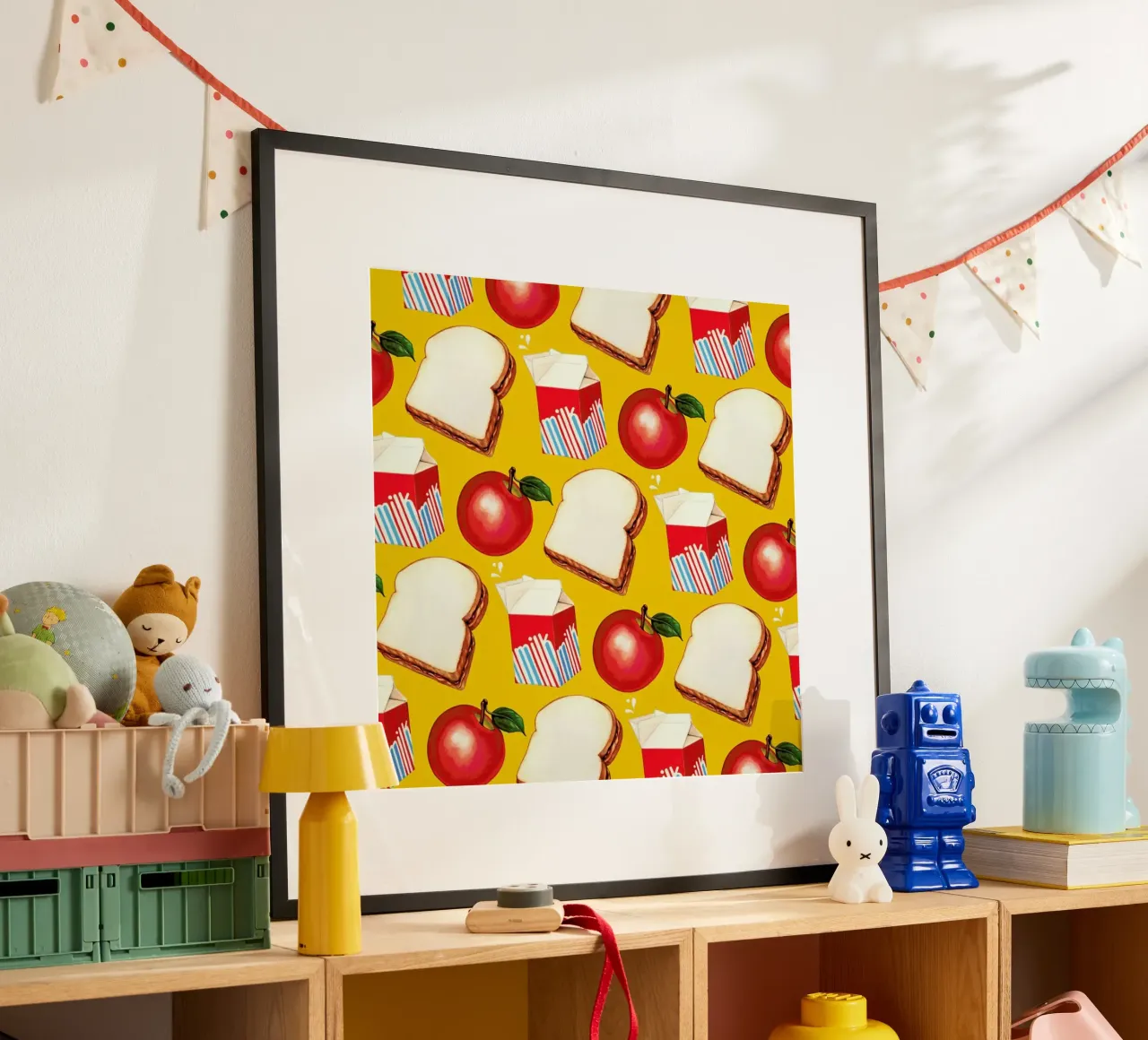 Lunch Patterns Lunch Yellow poster da Kelly Gilleran