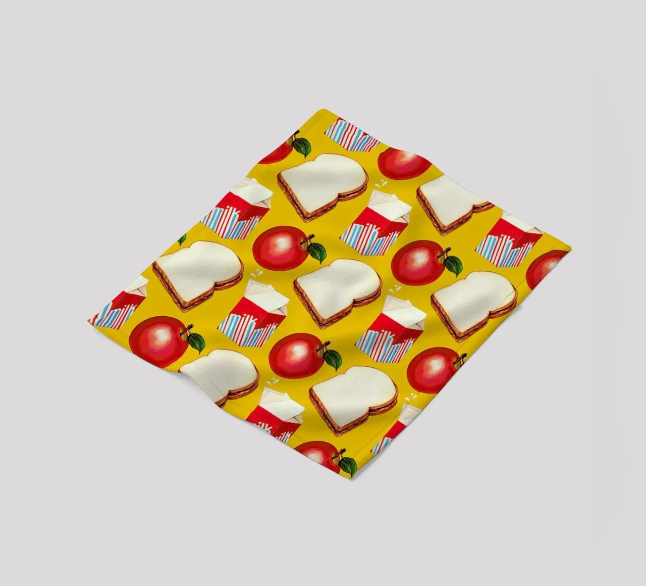 Lunch Patterns Lunch Yellow coperta in pile da Kelly Gilleran