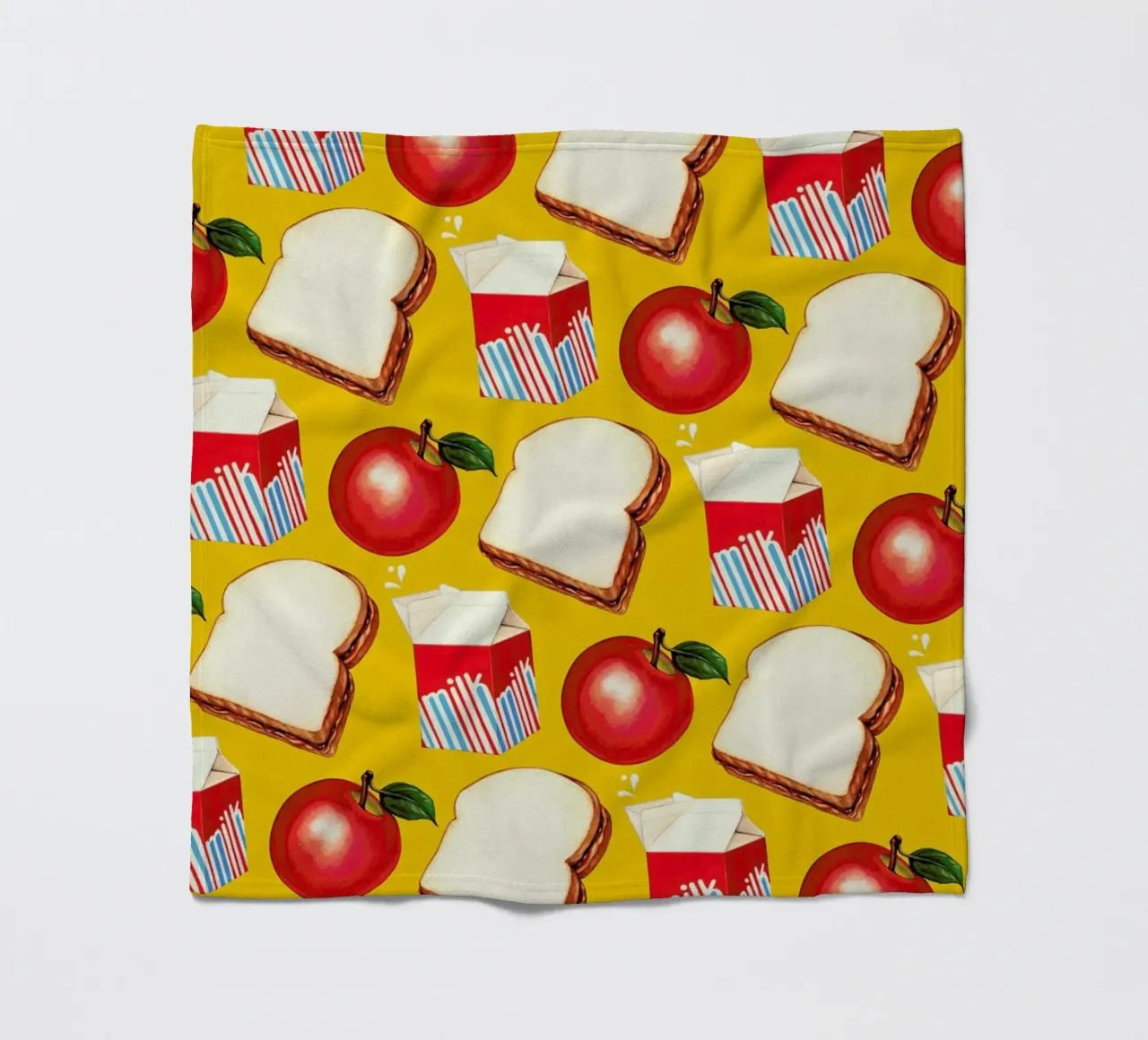 Lunch Patterns Lunch Yellow coperta in pile da Kelly Gilleran