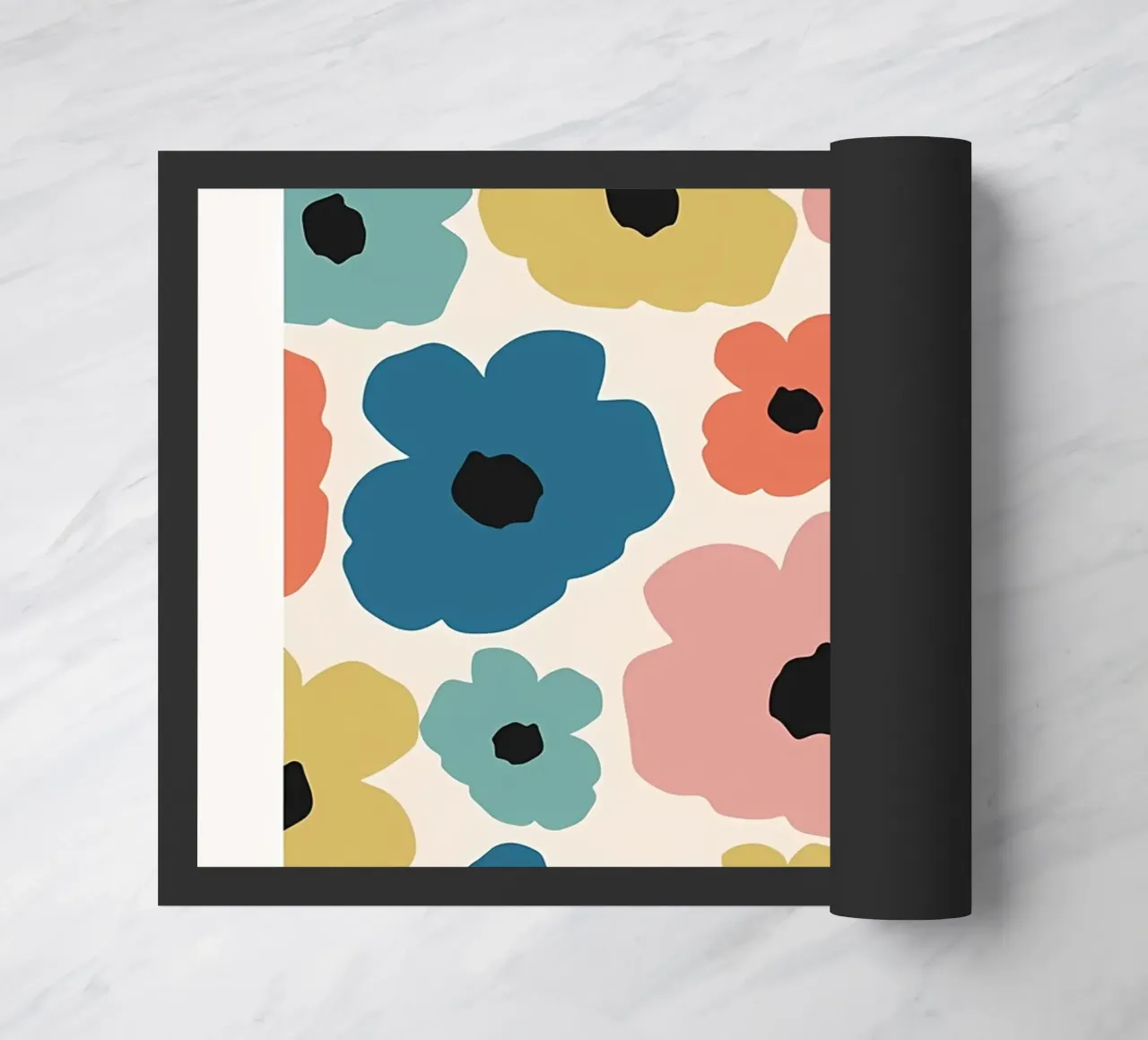 Fiori colorati e retrò zerbino da diedrich