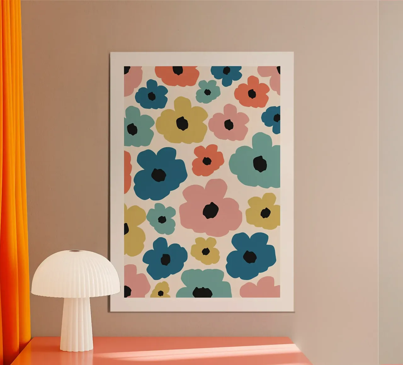 Fiori colorati e retrò alluminio dibond da diedrich