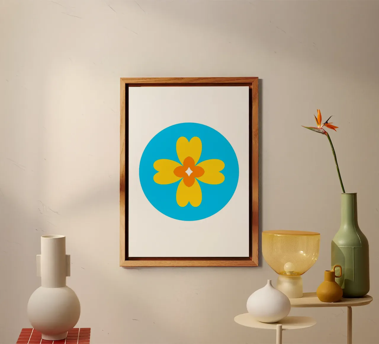 Fiore retrò alluminio dibond da diedrich