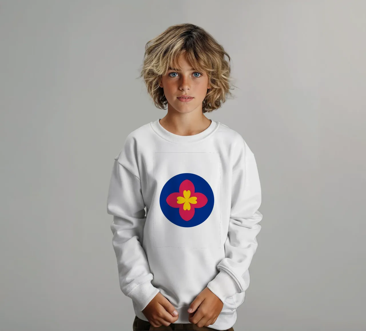 Fiore retrò felpa bambino da diedrich
