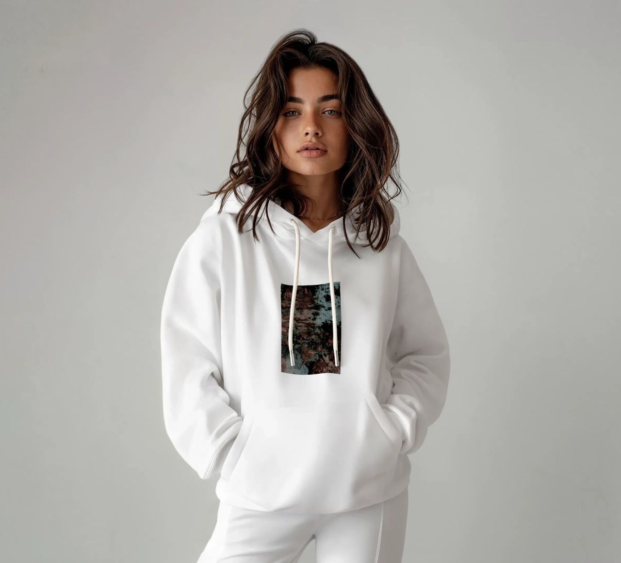 Walking on Mars felpa con cappuccio da Ingrid Beddoes