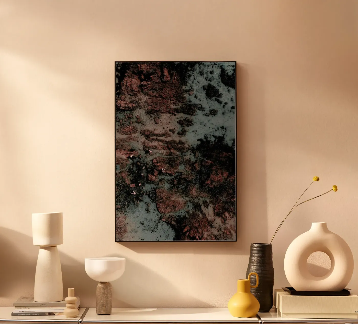 Walking on Mars acryl van Ingrid Beddoes