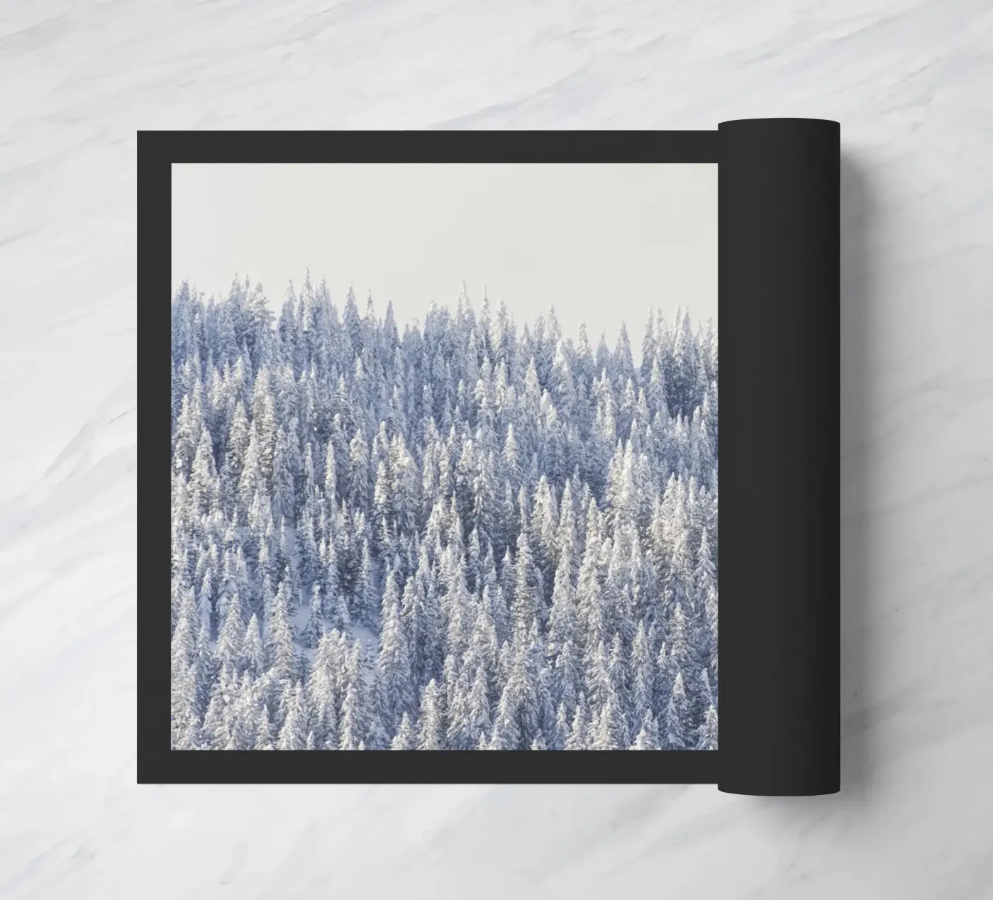 Winter Forest Fußmatte von Nur Mut