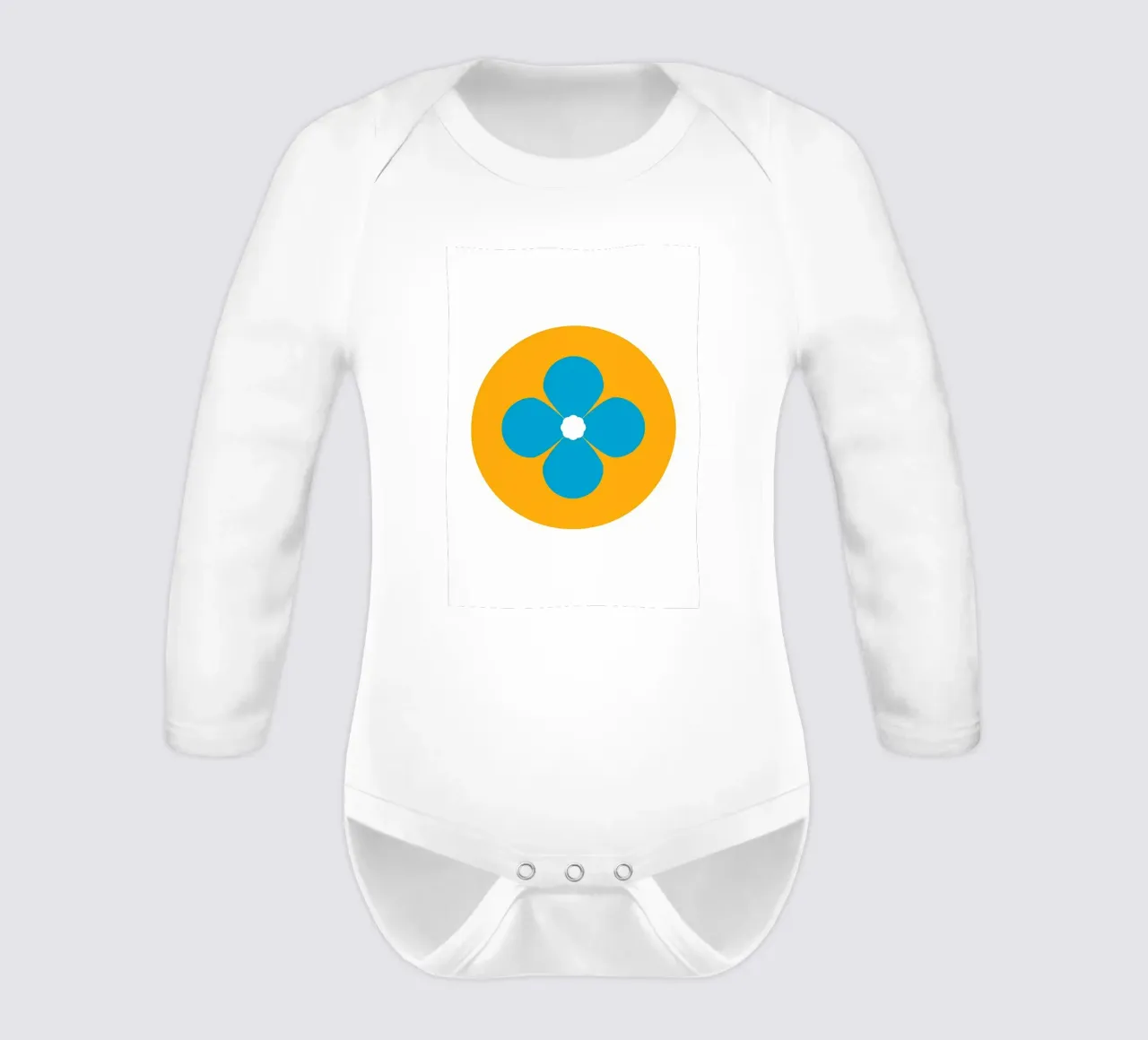 Retro flower long-sleeve baby romper by diedrich