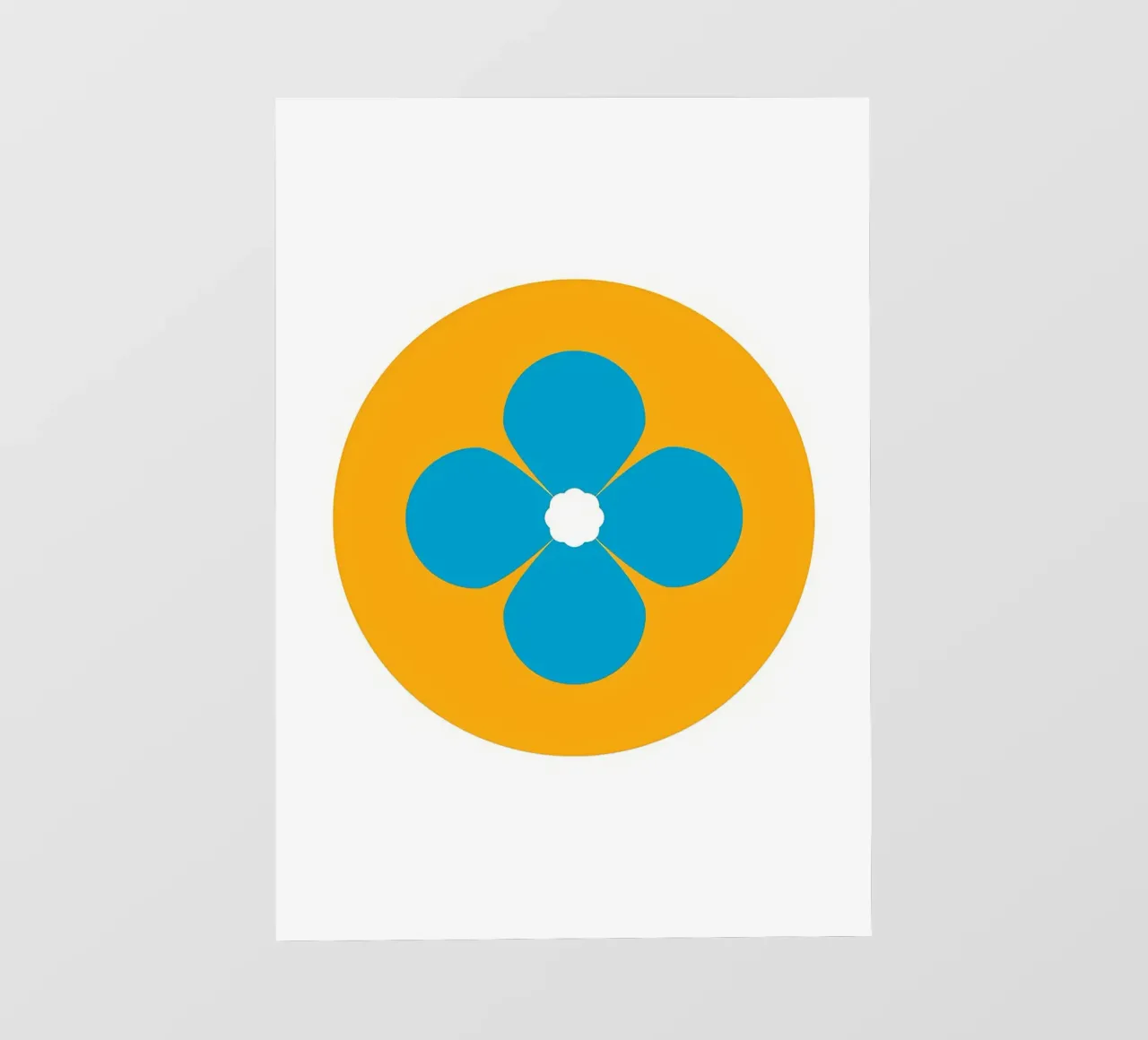 Retro flower photo wallpaper by diedrich