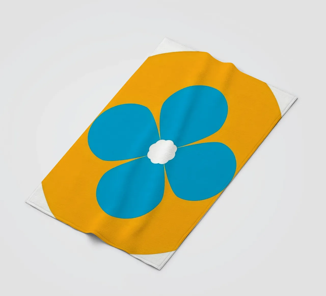 Fiore retrò coperta in pile da diedrich