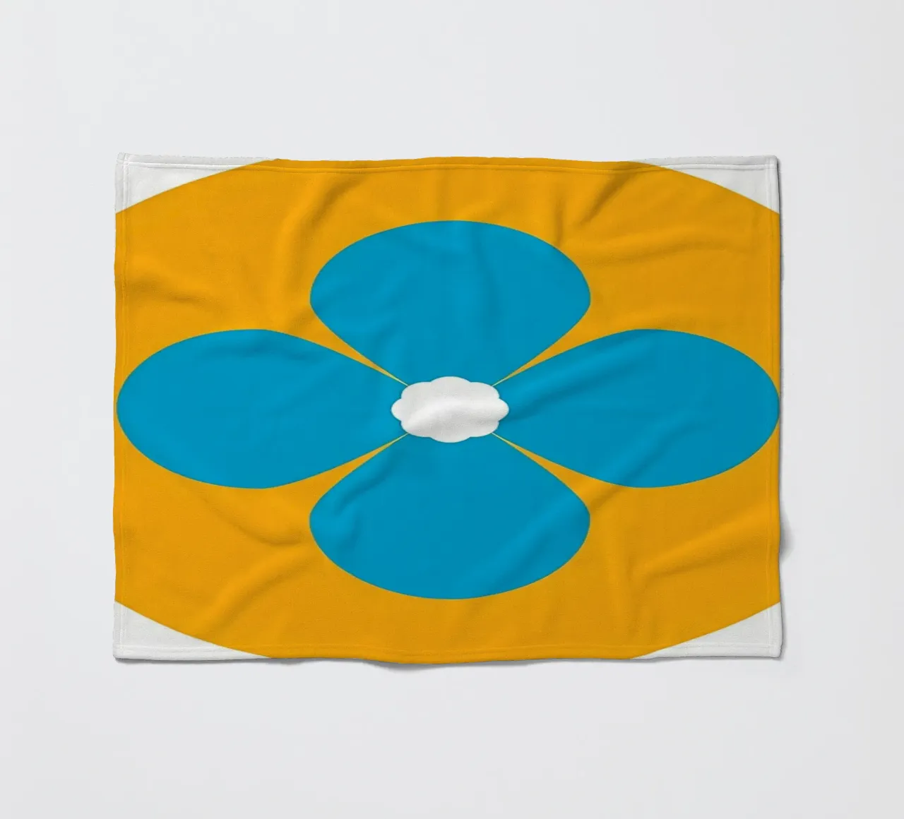Fiore retrò coperta in pile da diedrich