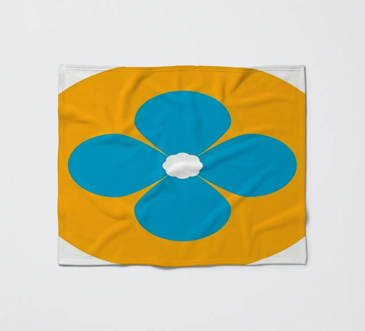 Fiore retrò coperta in pile da diedrich