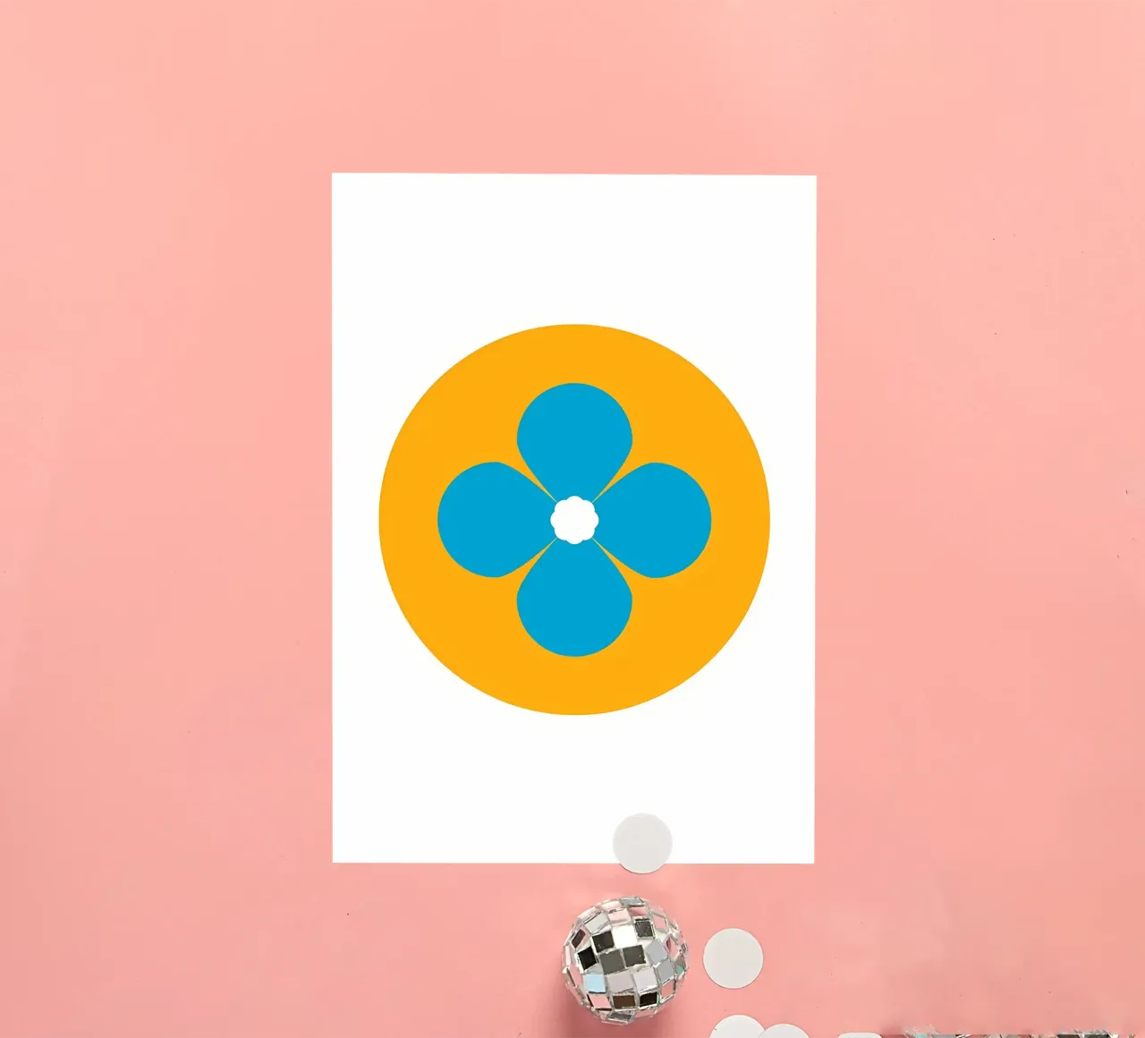 Retro flower sticker by diedrich