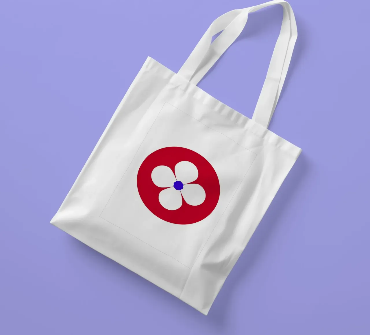 Fiore retrò borsa in juta da diedrich