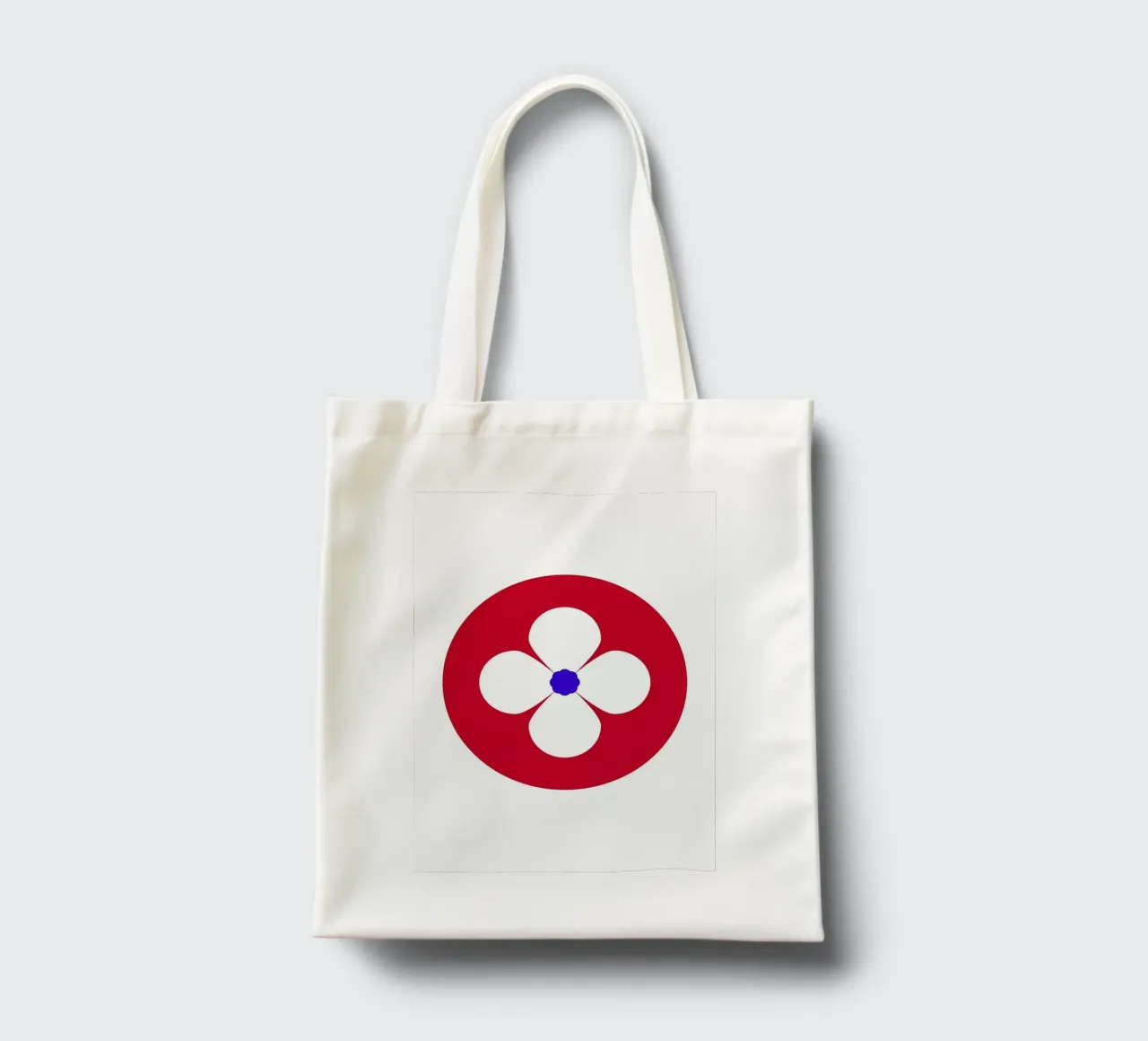 Fiore retrò borsa in juta da diedrich