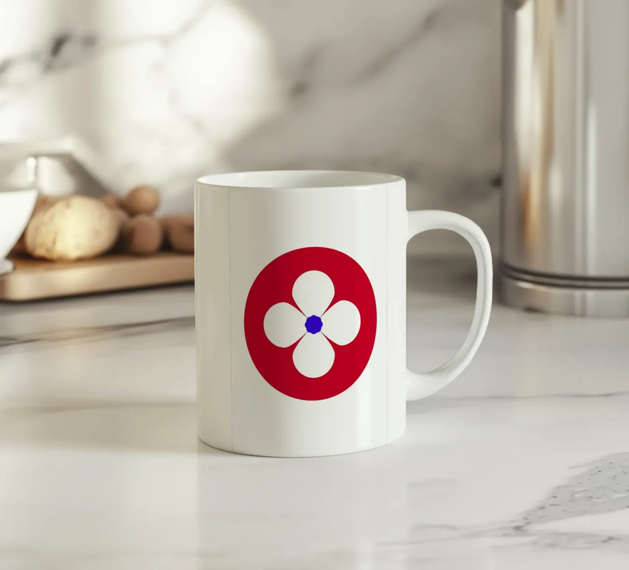 Fiore retrò tazza in ceramica da diedrich