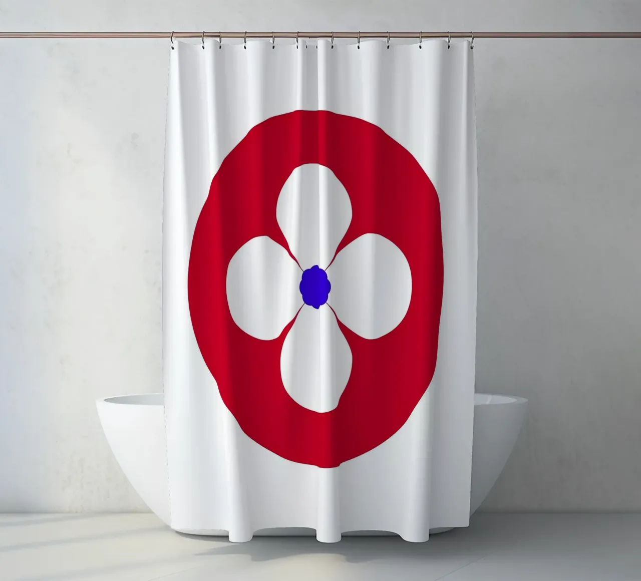 Fleur rétro rideau de douche de diedrich