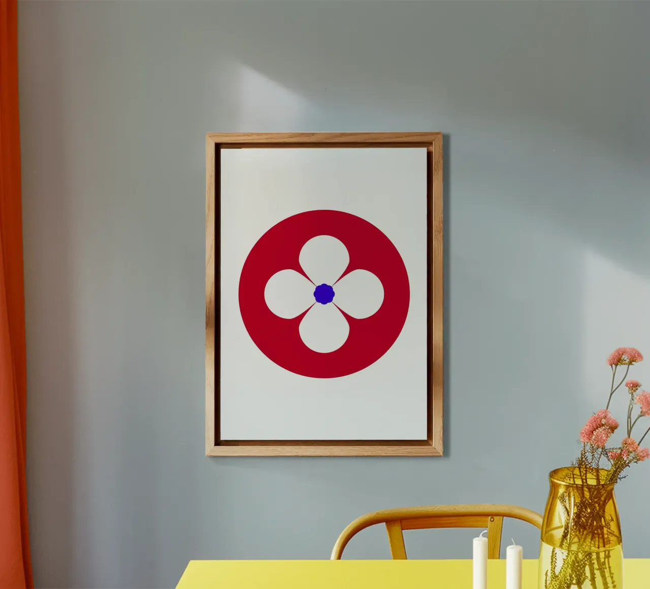 Fiore retrò alluminio dibond da diedrich