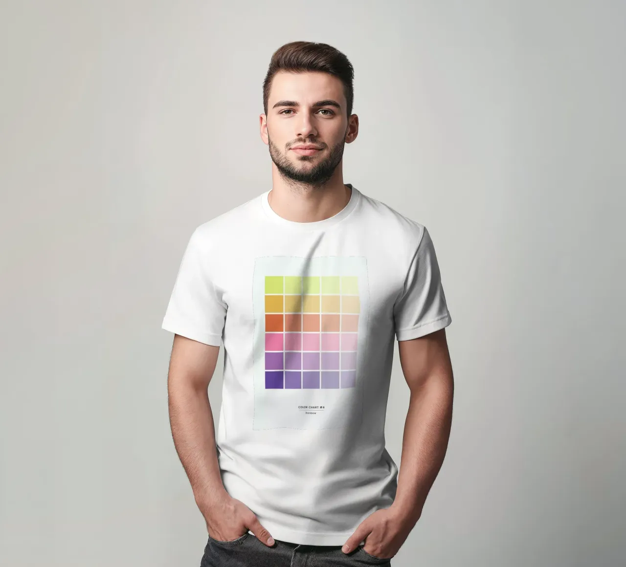 Rainbow t-shirt da daylight design studio