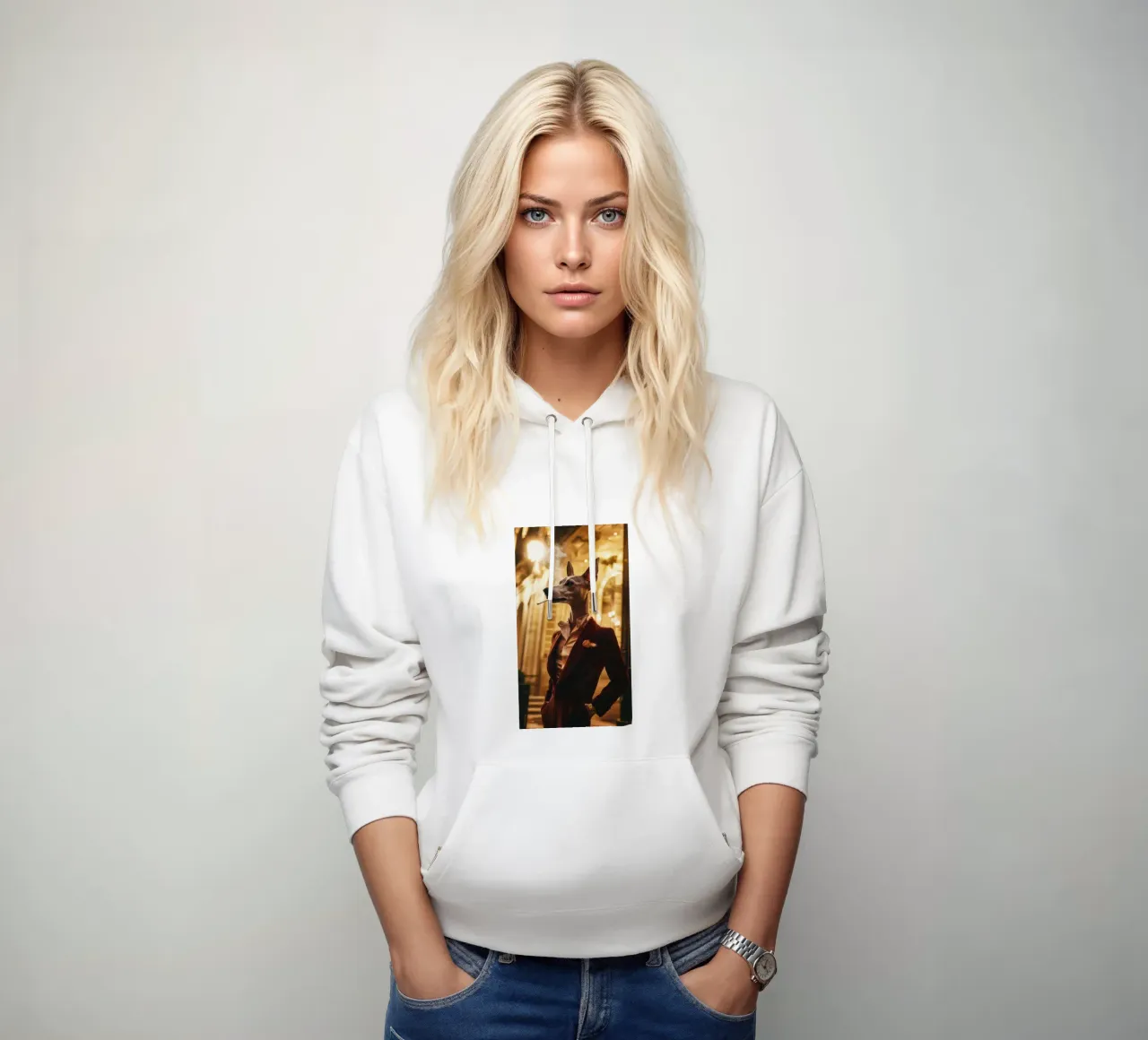 Enzo felpa con cappuccio da Affiches Chien Originales – Dogland